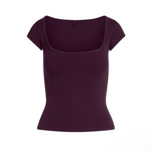 SKIMS cotton jersey scoop neck t-shirt